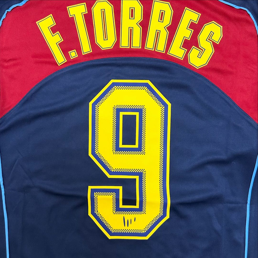 Fernando Torres Atlético Madrid Spider-Man 2003-2004 Long Sleeve Retro Football Jersey