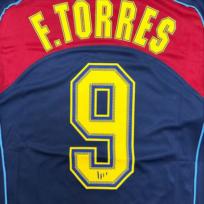 Fernando Torres Atlético Madrid Spider-Man 2003 Long Sleeve Kids Retro Football Jersey