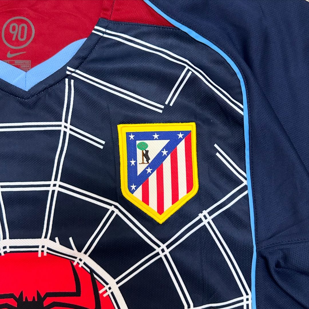 Fernando Torres Atlético Madrid Spider-Man 2003-2004 Long Sleeve Retro Football Jersey