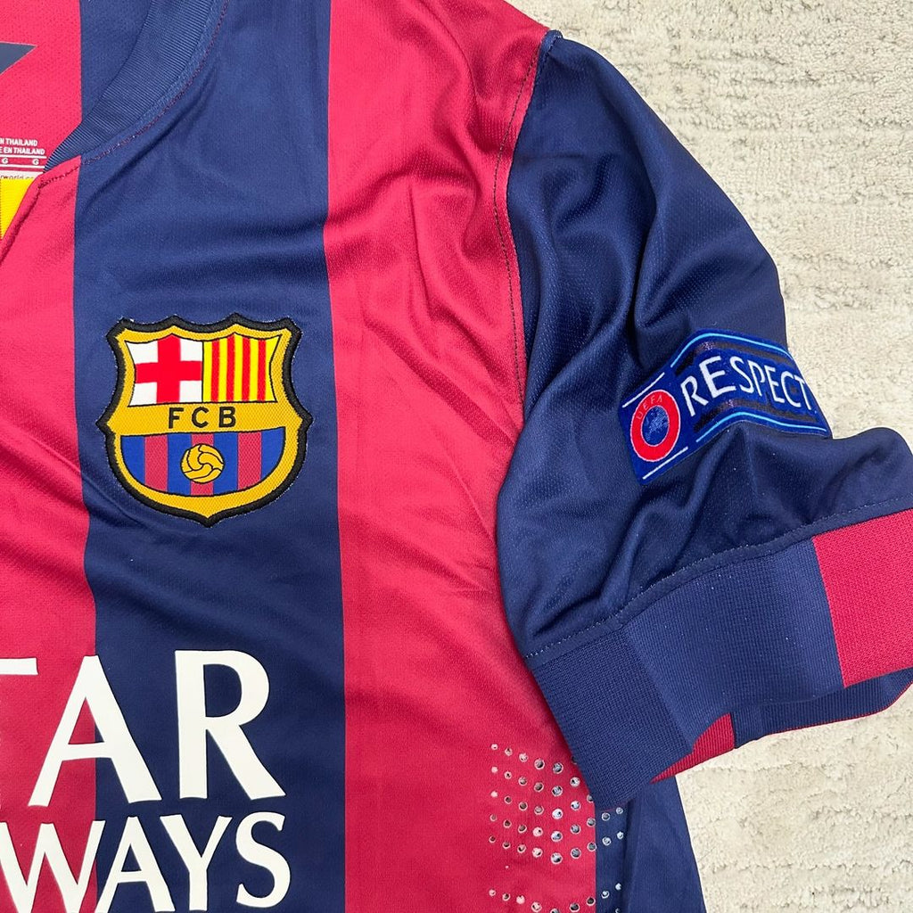 Neymar JR. Barcelona 2015 Champions League Final Berlin Retro Jersey Trikot