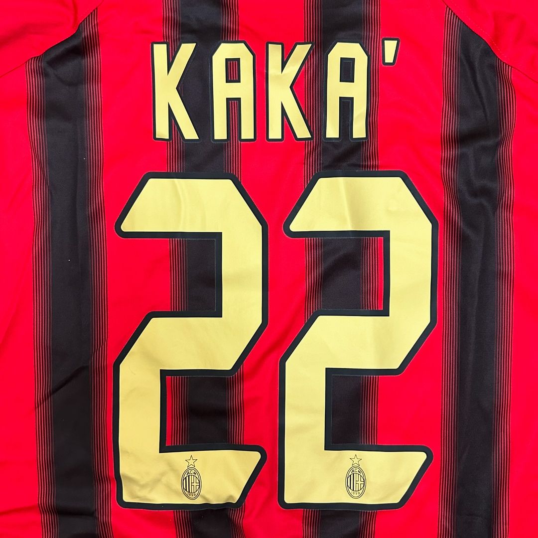 Kaká 22 – Milan 2003/2004 Red & Black Home Retro Kit Jersey Trikot Maillot