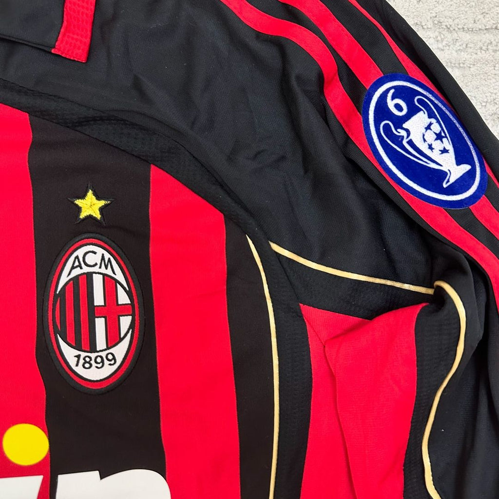 Kaká Leite Milan 2006 2007 Red Black Retro Jersey