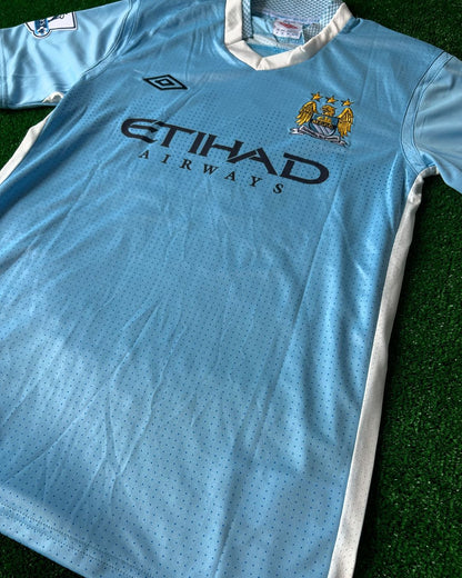 David Silva Manchester City 2011 2012 Saison Retro Trikot