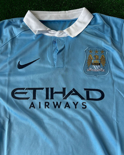 Sergio Kun Agüero Manchester City Saison 2015/2016 Retro-Trikot
