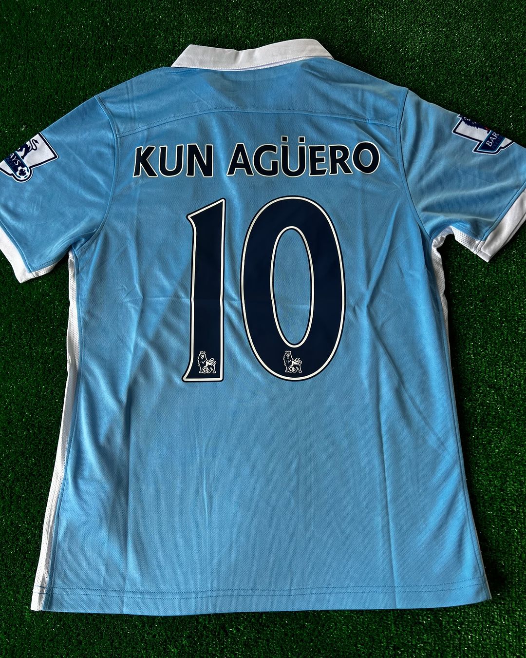 Sergio Kun Agüero Manchester City Saison 2015/2016 Retro-Trikot