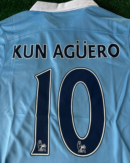 Sergio Kun Agüero Manchester City Saison 2015/2016 Retro-Trikot
