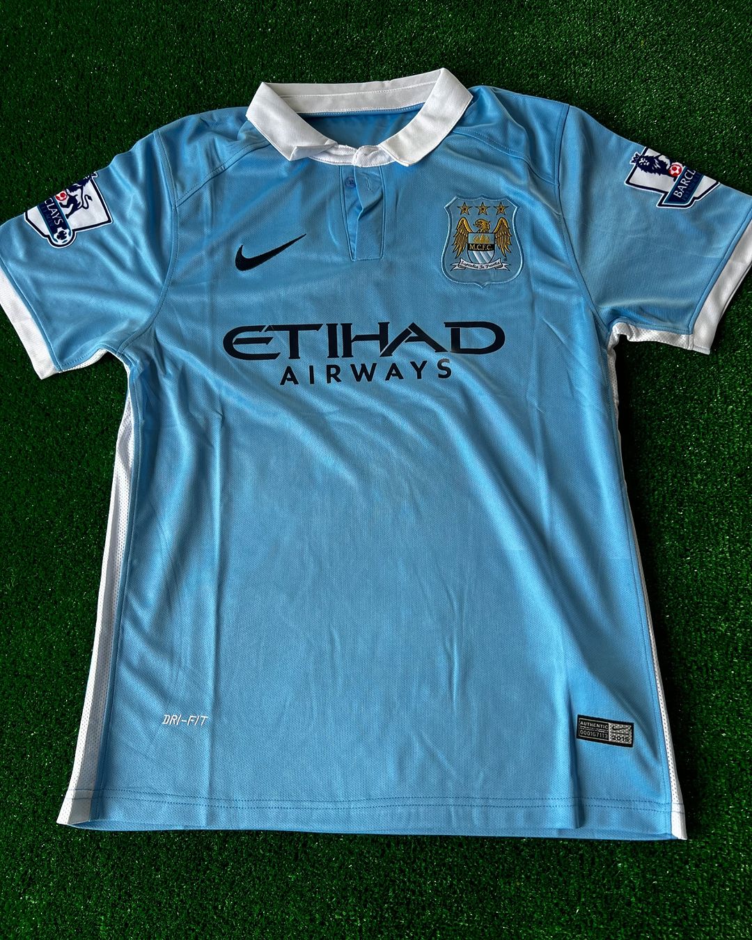Sergio Kun Agüero Manchester City Saison 2015/2016 Retro-Trikot