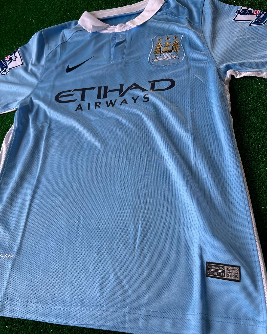 Sergio Kun Agüero Manchester City Saison 2015/2016 Retro-Trikot