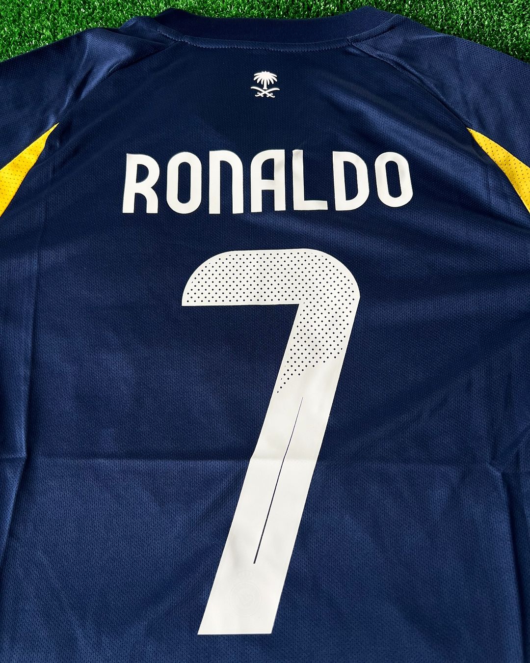 Cristiano Ronaldo #cr7 Al Nassr 2025 Neue Saison Heim Saudi Schwarz Blau Trikot