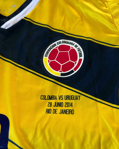 James Rodriguez Colombia 2014 Brazil World Cup Blue Retro Jersey Trikot Maillot