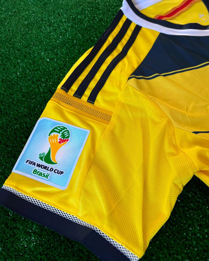 James Rodriguez Colombia 2014 Brazil World Cup Blue Retro Jersey Trikot Maillot