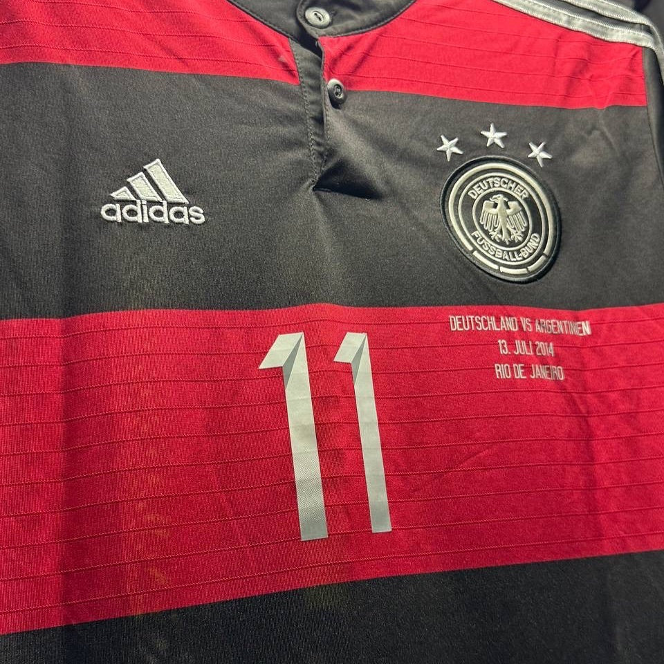 Miroslav Klose Germany Deutschland 2014 World Cup Black Red Retro Jersey Trikot Soccer Shirt