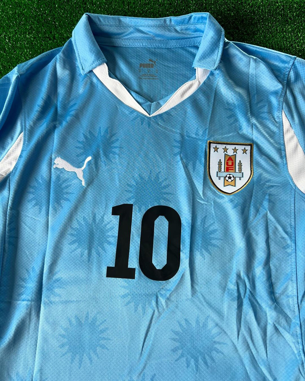 Diego Forlán Uruguay 2010 South Africa World Cup Blue Retro Jersey