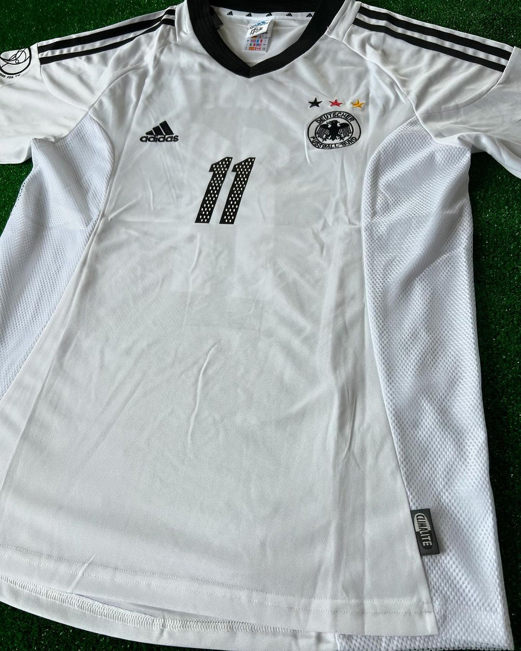 Miroslav Klose Germany Deutschland 2002 World Cup Japan Korea White Retro Jersey Trikot