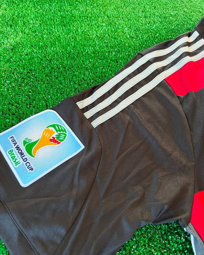 Toni Kroos Germany Deutschland 2014 World Cup Brazil Black Red Retro Jersey Trikot Soccer Shirt