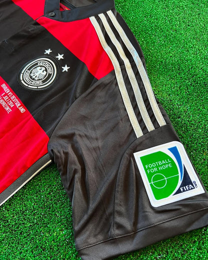 Mario Götze  Germany Deutschland 2014 Brazil World Cup Final Black Red Retro Jersey Trikot Maillot Soccer Shirt