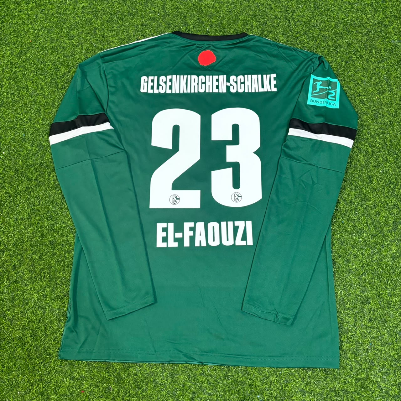 Soufiane El-Faouzi 23- Schalke 04 Langarm Gelsenkirchen Sonderedition Fußballtrikot