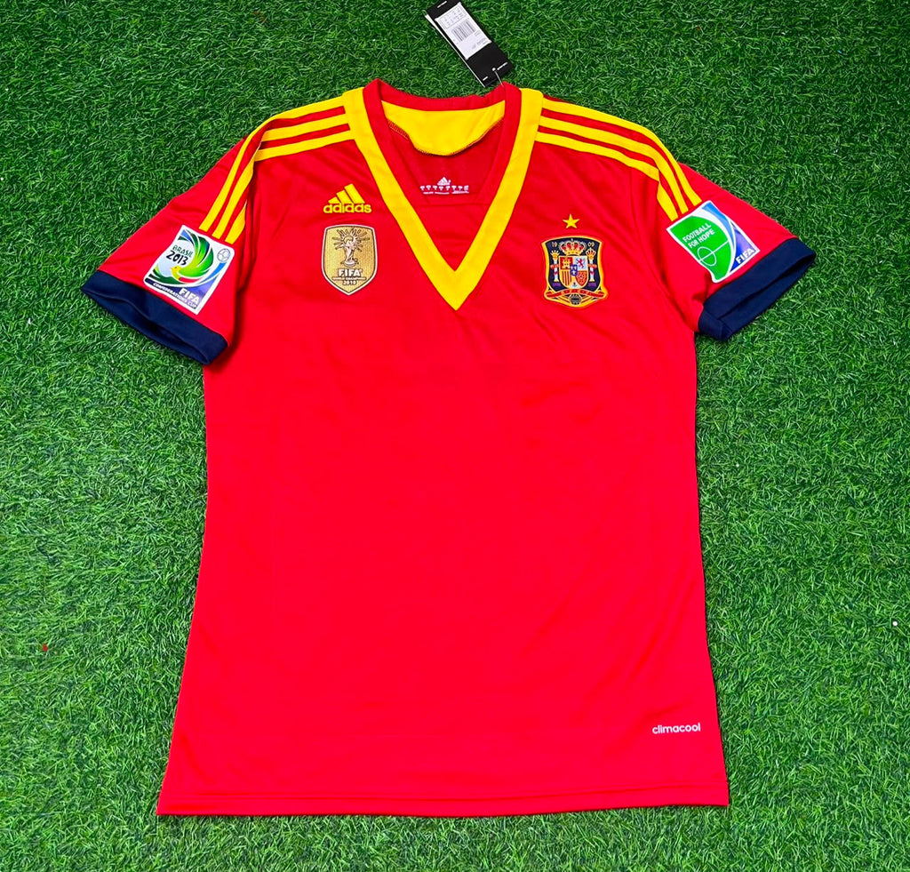 Cesc Fabregas Spain 2013 Confederations Cup Retro Jersey Trikot