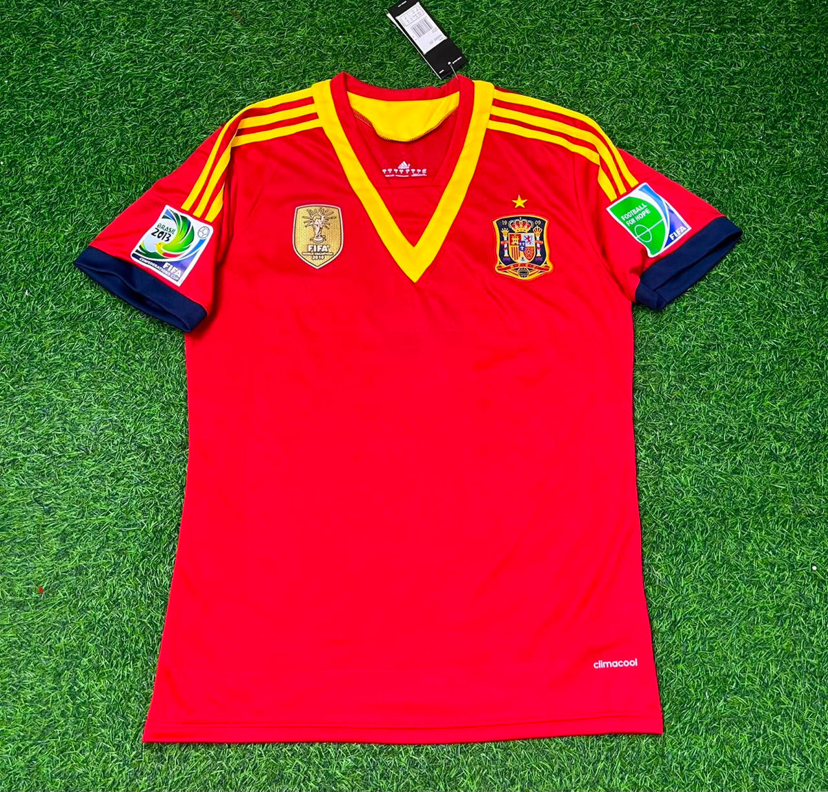 Spain 2013 Confederations Cup Retro Jersey Trikot