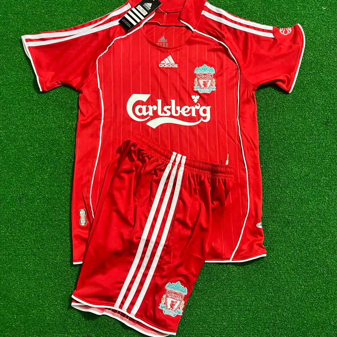 Steven Gerrard Liverpool 2007/08 Kids Soccer Kit Jersey Kinder Trikot Maillot Enfant Soccer Shirt