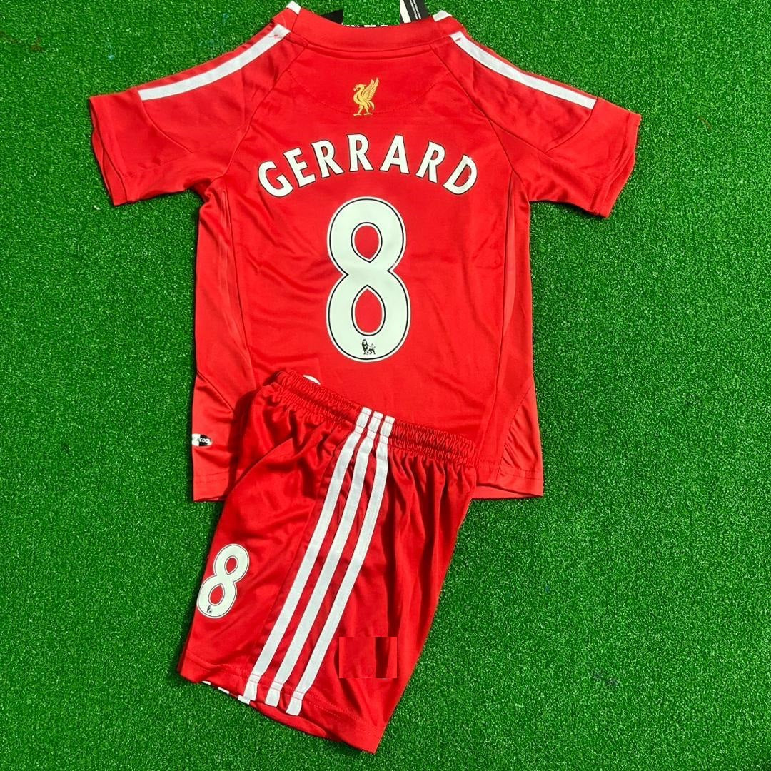 Steven Gerrard Liverpool 2008 2010 Kit de football pour enfant Maillot Enfant