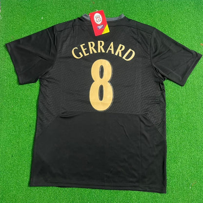 Steven Gerrard – Liverpool 2005 Finale Schwarz Retro Trikot Fußballtrikot