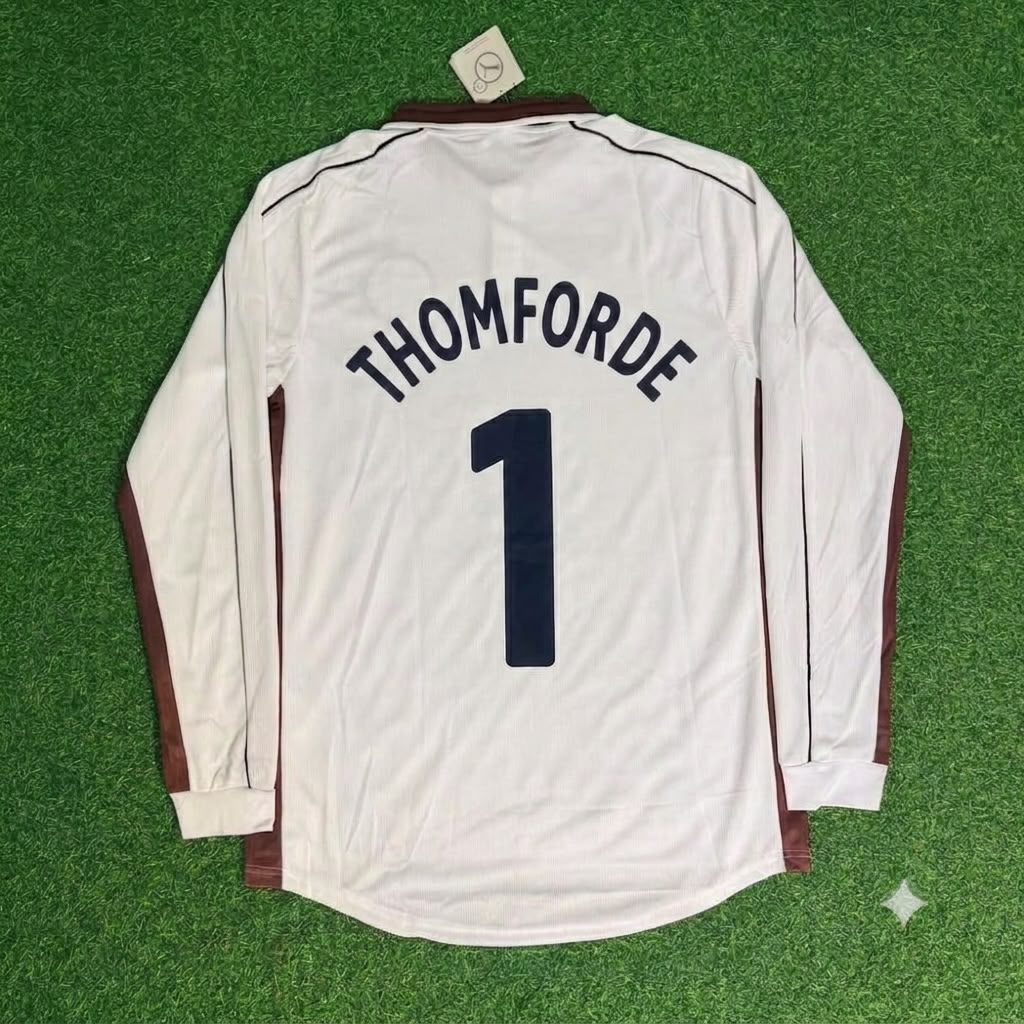 Klaus Thomforde FC St. Pauli 1999-2000 Langarm-Heim-Retro-Fußballtrikot