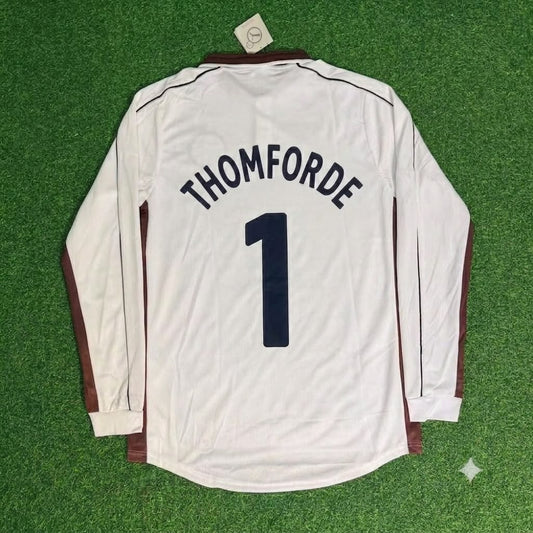 Camiseta de fútbol retro de manga larga de Klaus Thomforde, FC St. Pauli 1999-2000, local