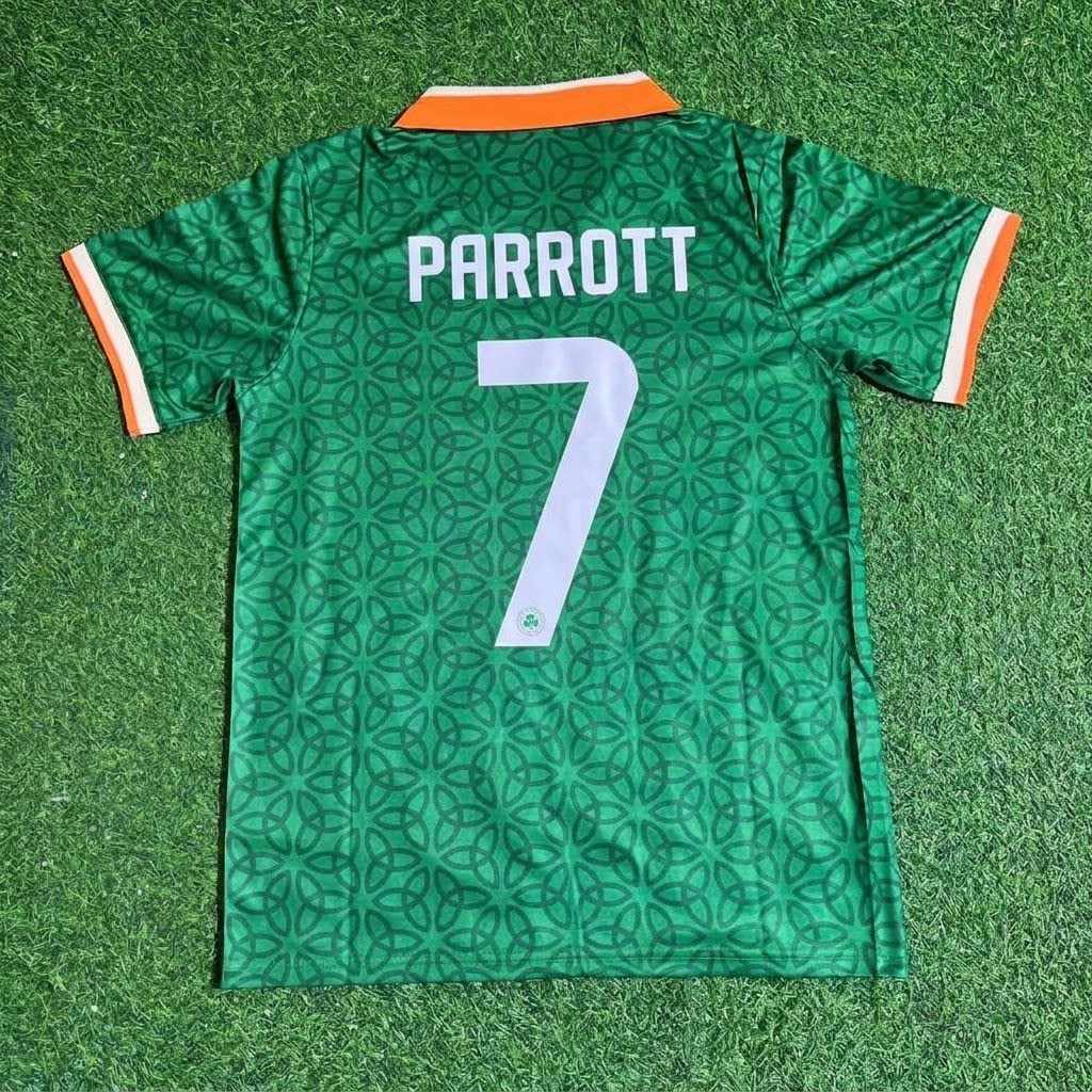 Troy Parrott Irlande Saint-Patrick's Day Tenue Spéciale Maillot de Football Trikot Maillot Maglia