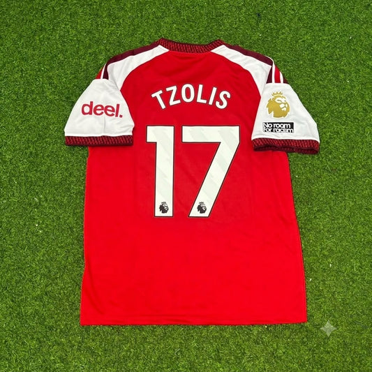 Christos Tzolis Arsenal Domicile Nouvelle Saison 2027 Maillot Kit Football Trikot Maillot Maglia