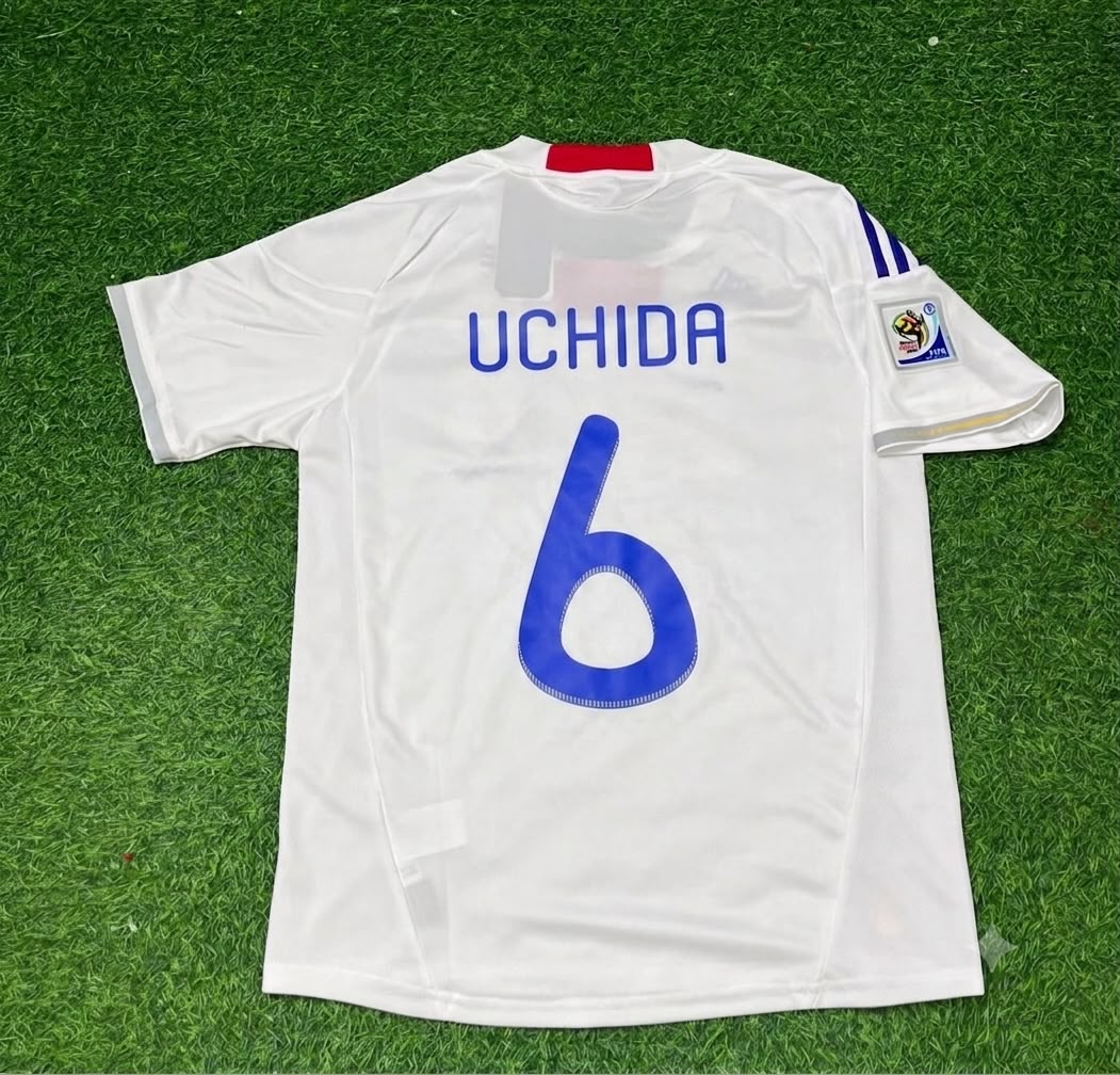 Atsuto Uchida Japan 2010 World Cup White Retro Football Jersey