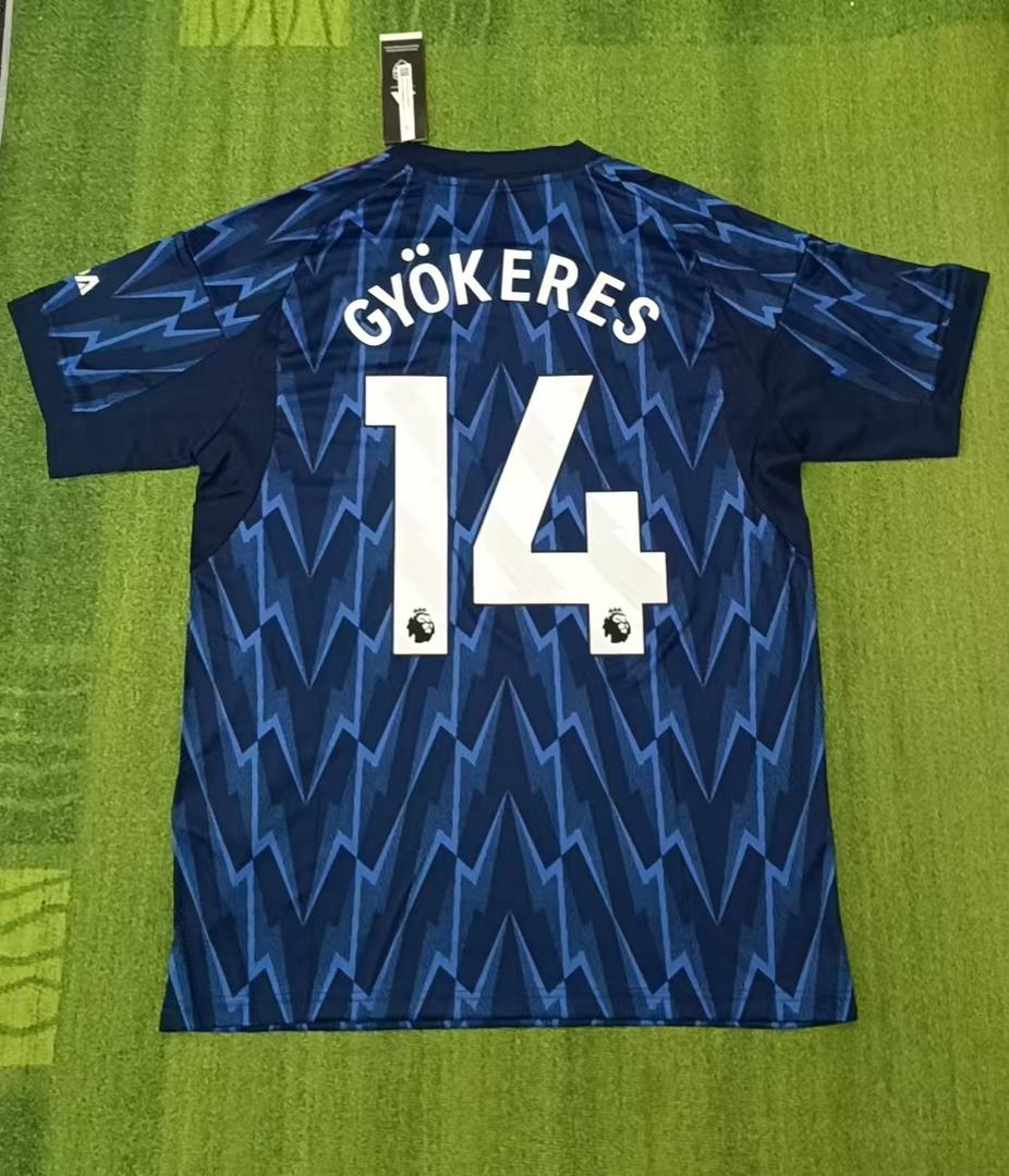 Viktor Gyökeres #14 Arsenal Visitante Nueva Temporada 2026 Equipación Camiseta de Fútbol Maillot Maglia