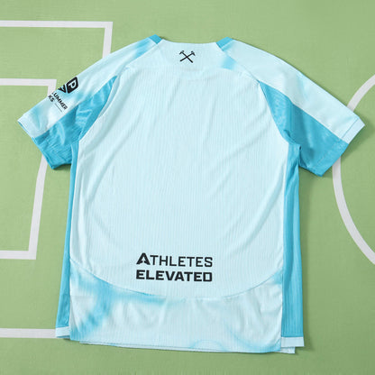 West Ham United 2026-2027 Season Third Cyan Football Jersey Trikot Maillot