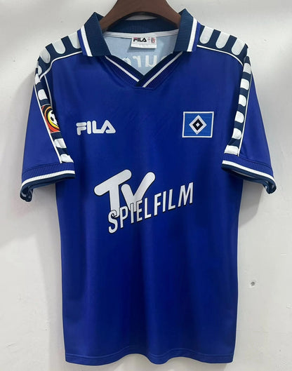 Camiseta retro local del Hamburger SV 2000-2001 roja, camiseta de fútbol retro del HSV