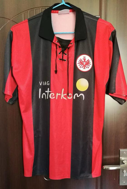 Eintracht Frankfurt SGE 2000/01 Rotes Heimtrikot Retro Fußball Trikot