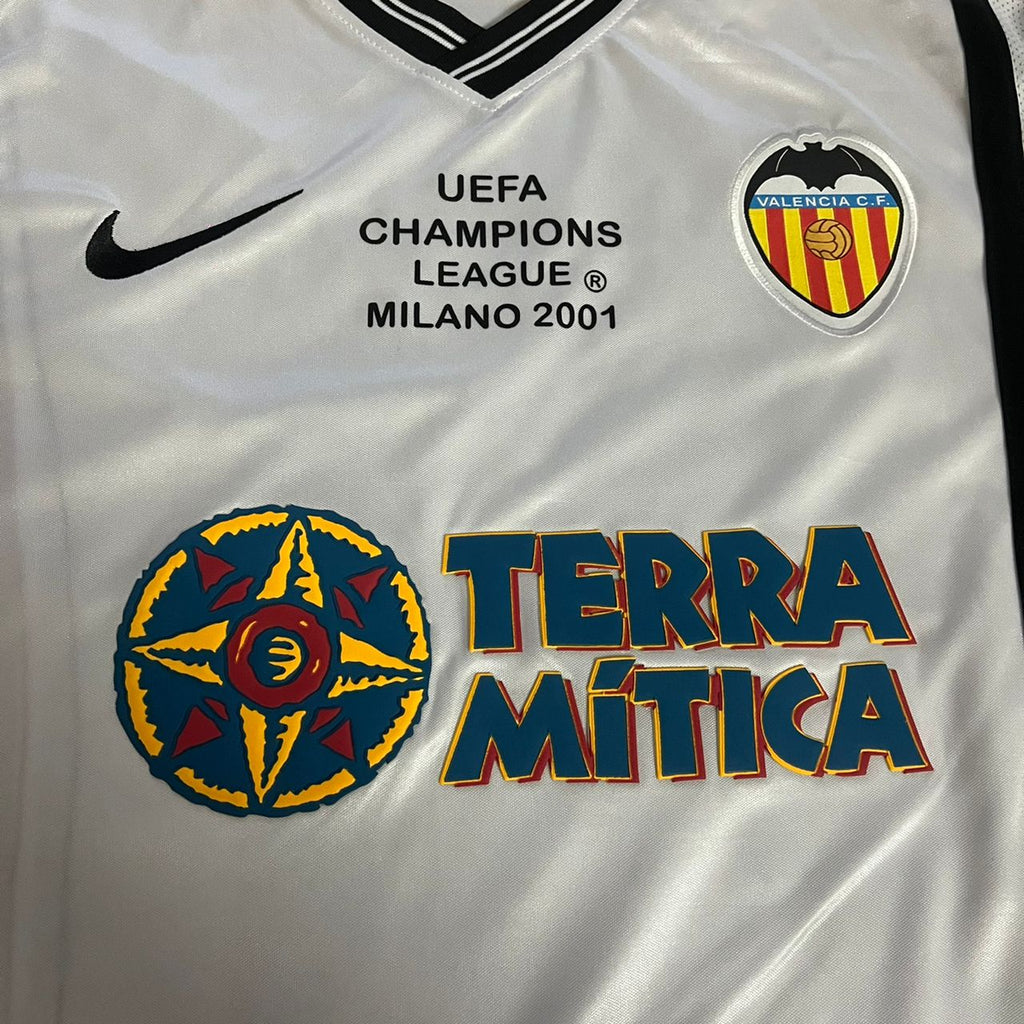 Pablo Aimar Valencia 2001 Milano Champions Final Retro Fußballtrikot