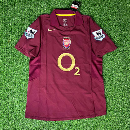 Thierry Henry Arsenal 2006 Highbury Bordeaux Retro Fußballtrikot