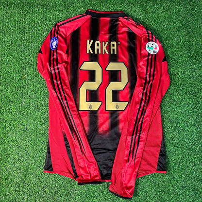 Kaká 22 – Milan 2003/2004 Rot & Schwarz Heim Retro Trikot