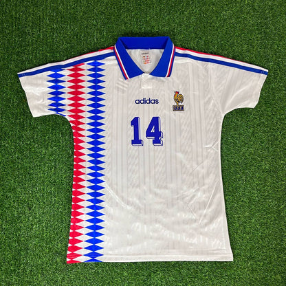 Zinedine Zidane France 1994 USA World Cup Retro Jersey