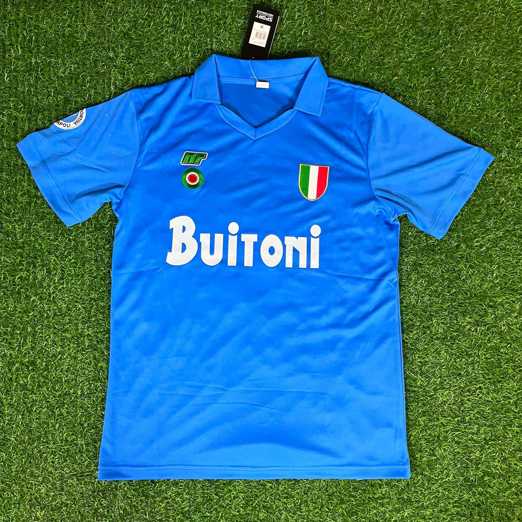 Napoli Diego Armando Maradona #10 Vintage Football Maillot Maglia Jersey Trikot Soccer Shirt