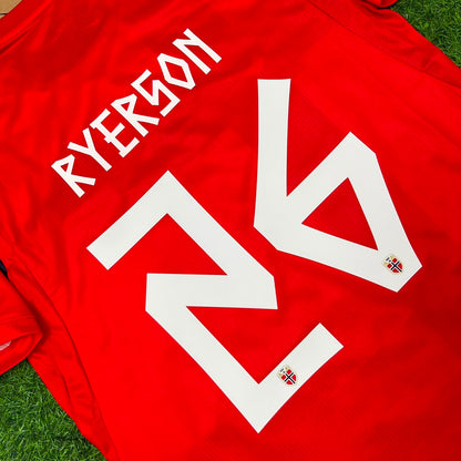 Julian Ryerson Norwegen WM 2026 Neue Saison Rotes Fußballtrikot-Set