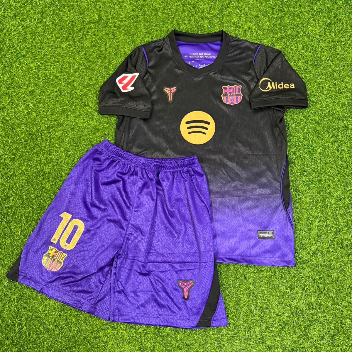 Lamine Yamal #10 Barcelona Auswärtstrikot Kinder Trikot Maillot Fußballshirt Neue Saison