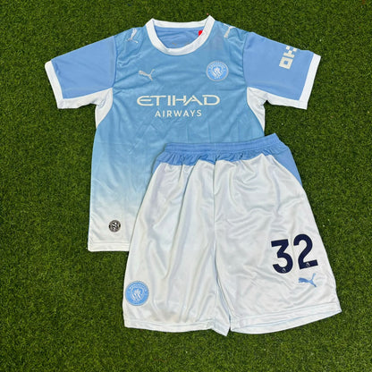 Ayyoub Bouaddi Manchester City 2026-27 Heimtrikot neue Saison Kinder Trikot Maillot Fußballshirt