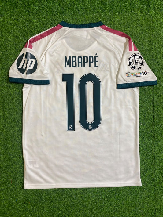Kylian Mbappe White Jersey Maillot Trikot Soccer Shirt