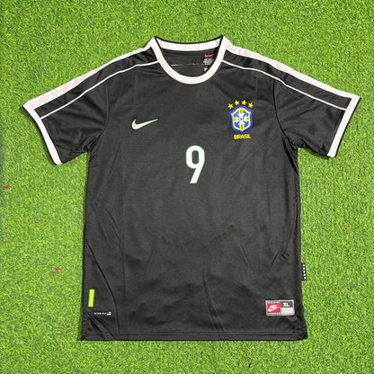 Tenue de football rétro Ronaldo Nazario Brésil noir