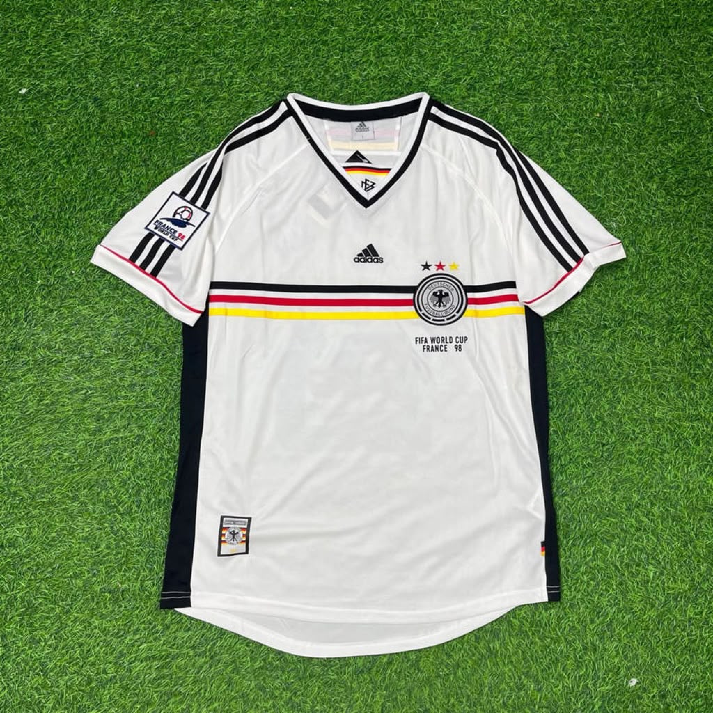Camiseta de fútbol retro de Alemania del Mundial de 1998 – Fritz Walter