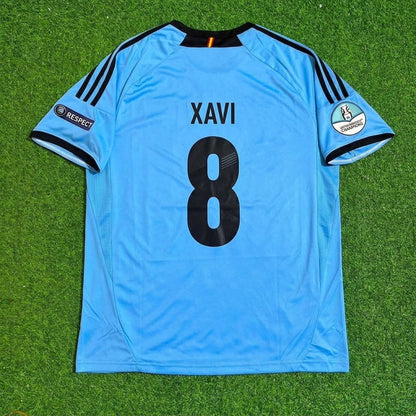 Xavi Hernandez Spanien EURO 2012 Final Retro Fußballtrikot-Set