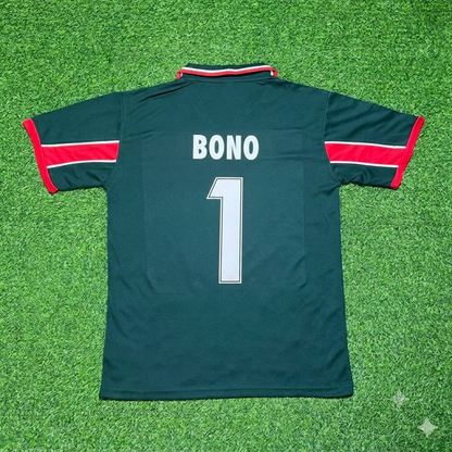 Camiseta de fútbol retro de portero de Marruecos Yassine Bounou para la primera equipación