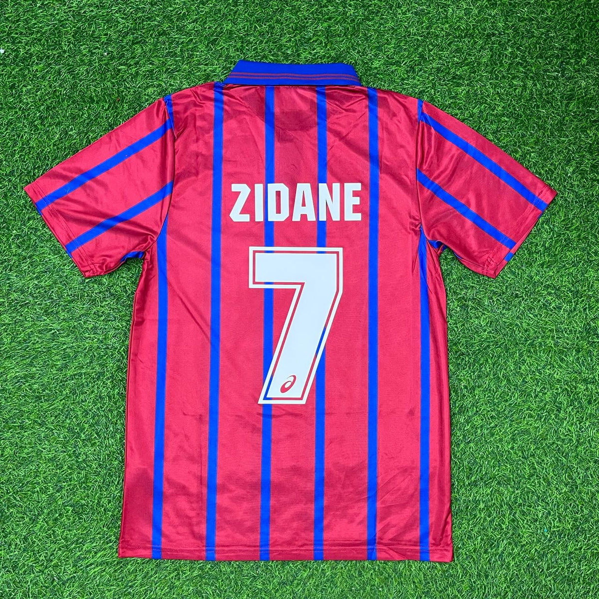 Zinedine Zidane Bordeaux Number 7 1992–1996 Retro Football Jersey Kit