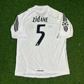 Zinedine Zidane Real Madrid 2005 2006 White Jersey Shirt Trikot Soccer Shirt
